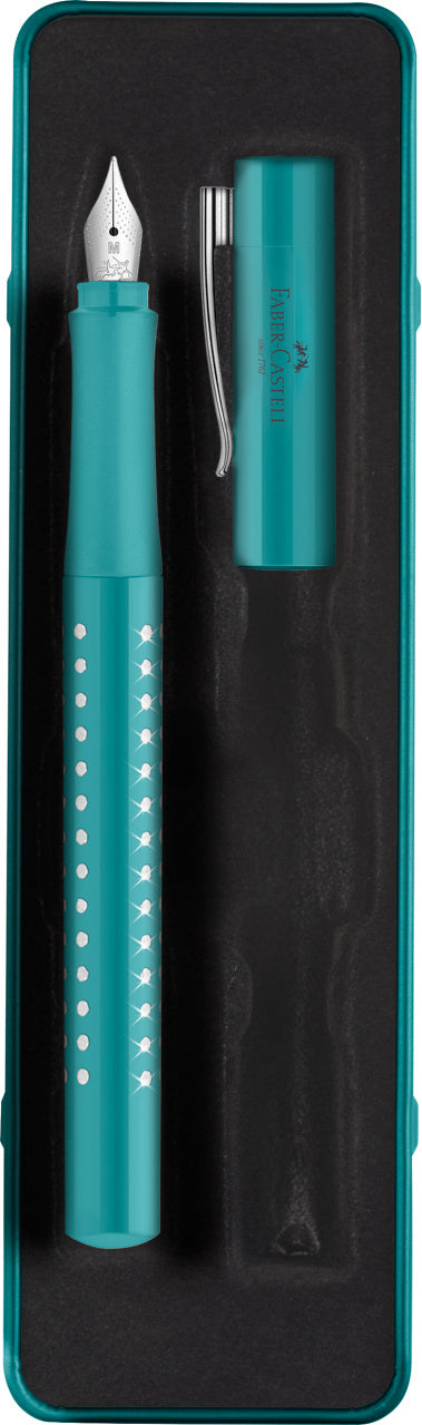 SET CADOU STILOU SPARKLE TURCOAZ OCEAN METALIC M FABER-CASTELL SET CADOU STILOU SPARKLE TURCOAZ OCEAN METALIC M FABER-CASTELL